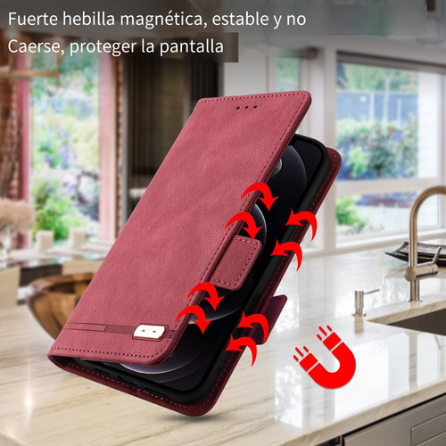 Funda De Piel Para Vivo V40 Lite 5g/v50, 5g/y39 5g, Funda De Piel Retro Tipo Cartera Con Tapa