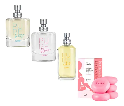 1 Perfume Pure + 1 Caja Jabones Natura