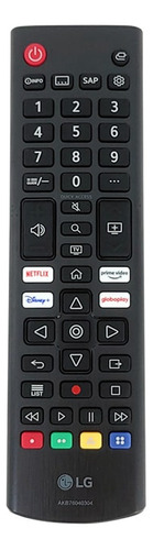 Teclas de control remoto Netflix Disney Globo LG Akb76040304