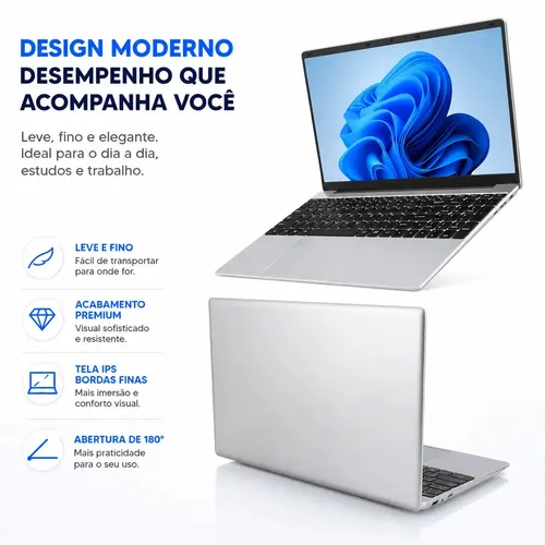 Notebook 15.6 16gb Ram Ssd 512gb Full Hd Windows 11 Pro Ultra Fino