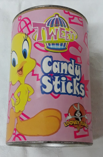 Latita Candy Stick Tweety Y Pato Lucas Looney Toones