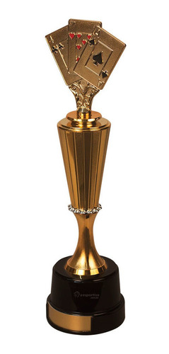 Imagem 3 de 4 de Troféu Piazza Baralho 38cm