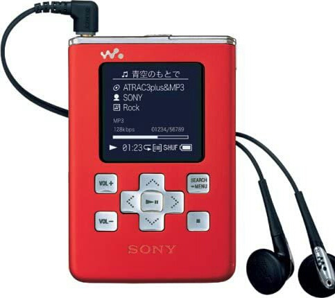 Walkman Sony Rojo Mp3 20gb Rojo Hermoso