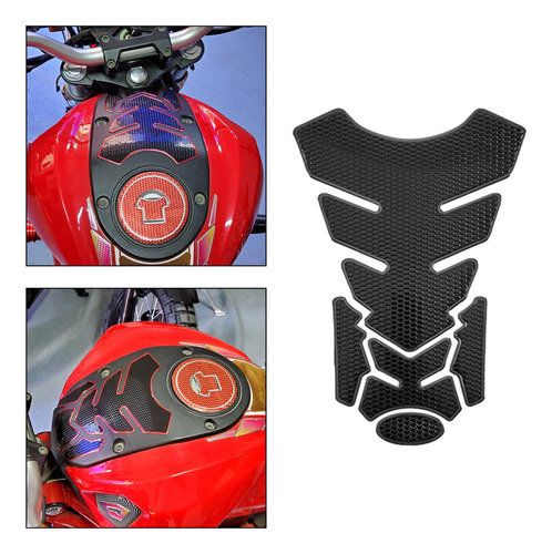 Pegatina De Depósito Para Motocicleta, Cubierta Negro