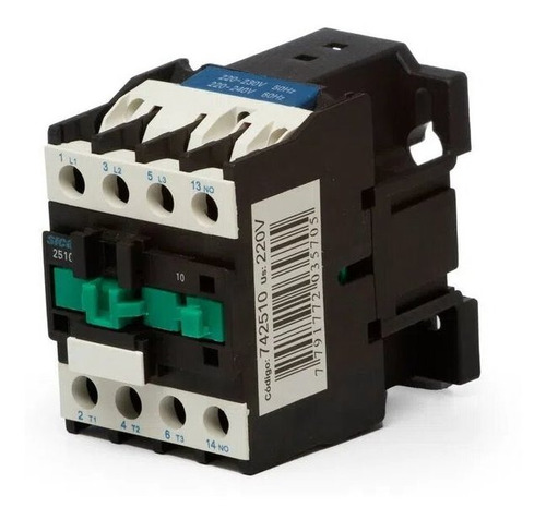 Imagen 3 de 8 de Contactor Tripolar 25a 1na 220v/24v Sica