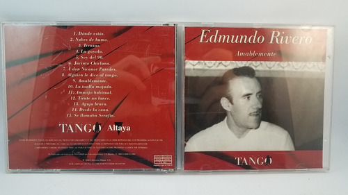 Altaya Tango Cd Edmundo Rivero Amablemente 