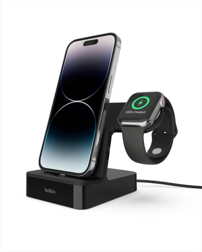 Base De Carga Belkin Powerhouse iPhone + Apple Watch Negro