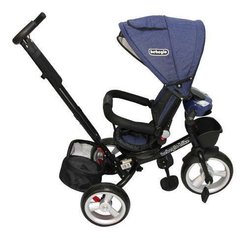 Imagen 4 de 8 de Triciclo Bebeglo Bluetooth Reversible Rs-4080 Azul