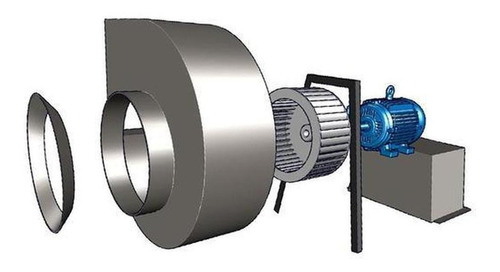 Turbina Jaula Ardilla Centrífuga, Mxlls-002, 4 11/16 Ø, 1 7/