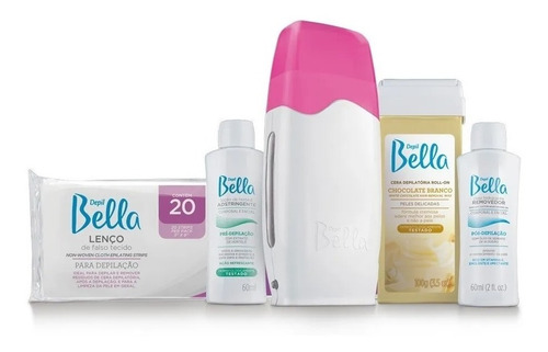 Imagem 3 de 5 de Kit Aparelho Depilador Elétrico P Depilação Cera Quente