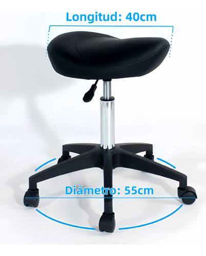 Silla De Bar Con Ruedas Asiento Tipo Silla De Montar Profesi