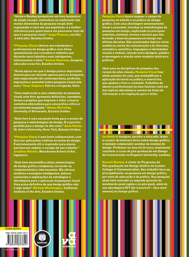 Pesquisa Visual: Introdução às Metodologias de Pesquisa em Design Gráfico, de Noble, Ian. Editorial BOOKMAN COMPANHIA EDITORA LTDA.,AVA Publishing, capa mole em português, 2013