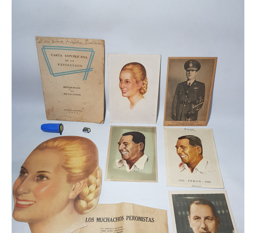 Peronismo Colección Souvenir Perón Eva Lote X 10 Mag 58214