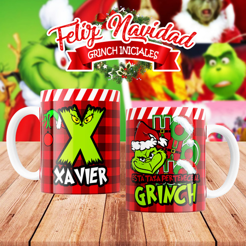 36 Plantillas Digitales Grinch Navidad Png Psd Sublimar Taza