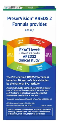 Preservision Areds 2 Suplemento Ocular 90 Capsulas