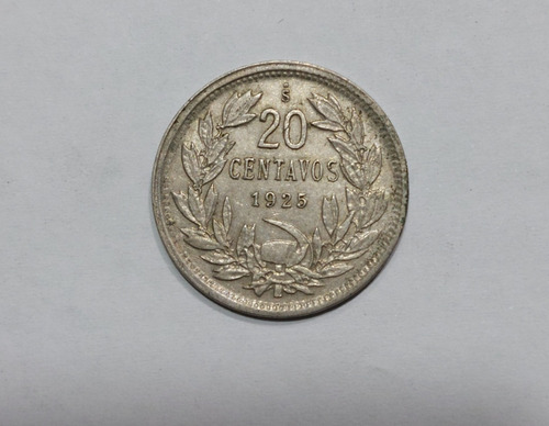 Moneda 20 Centavos Año 1925