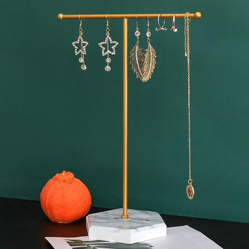 2 Soporte De Joyería Pendientes En Forma De T El 18,5x26cm