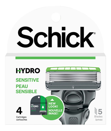 Set De 4 Cuchillas De Reemplazo Para Afeitar Schick Hydro