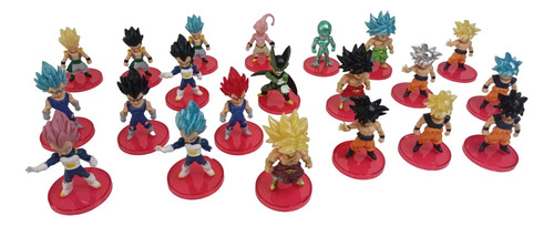 Figuras Muñecos Dragon Ball Z Set X21 7cm Goku Vegeta Freeze