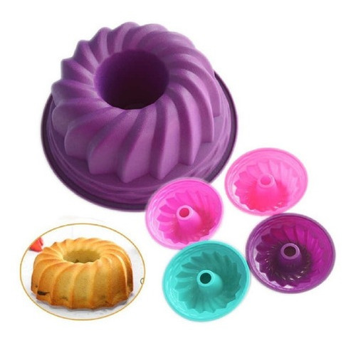 Molde Bundt Flanera Silicona Para Queques Y Gelatinas