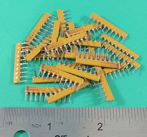 (lot Of 25)  Dale 10a3-3301f Resistor Network 10-pin Sip Eeo