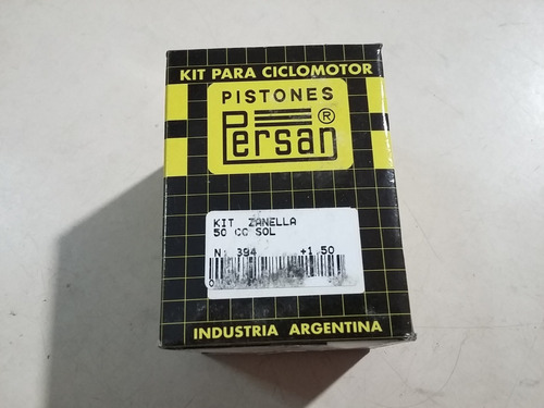 Piston Perno Y Aros Kit Persan Zanella Sol 50cc Medida 41.80