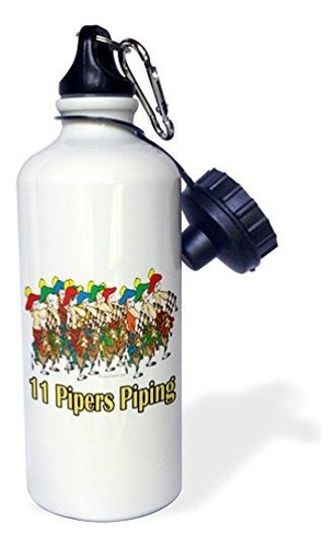 3drose Botella De Agua Deportiva  Eleven Pipers Piping 