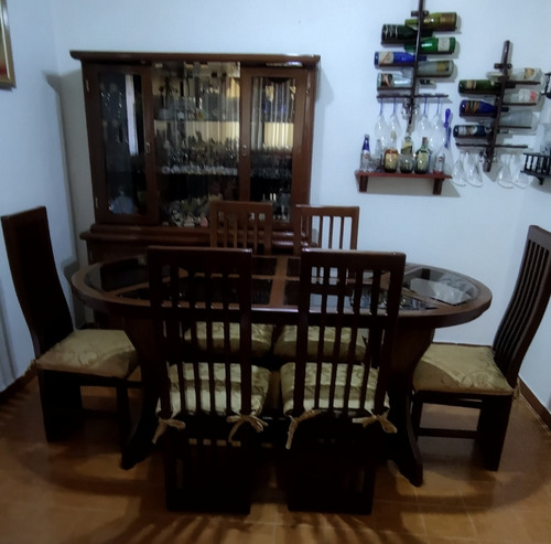 Juego De Comedor En Madera Caoba, Súper Oferta 