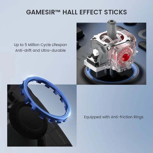 Gamesir Super Nova Hall Effect, 1000 Hz Para Pc, Switch-blue