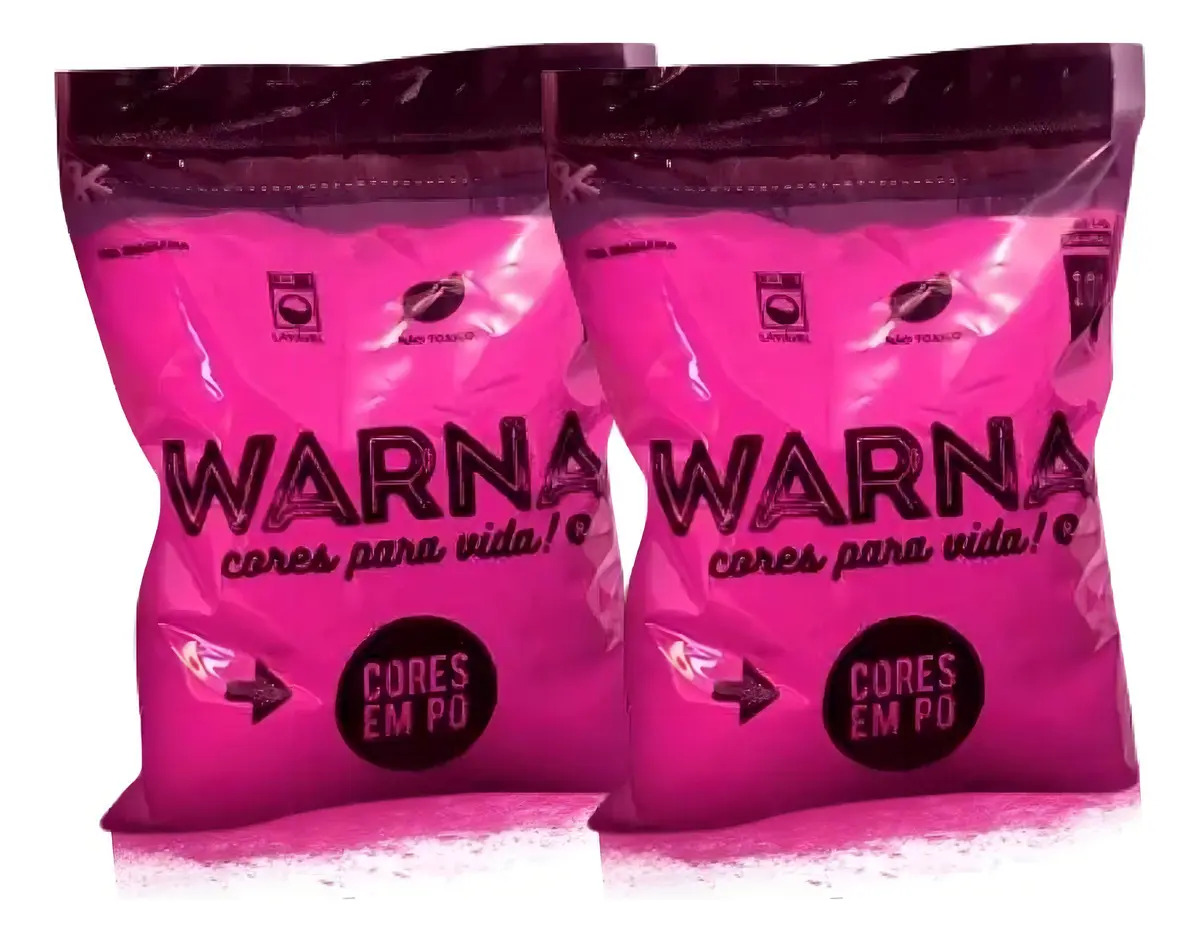 Tinta em Pó Holi Party Rosa Chá Revelação 100g Warna Artístico