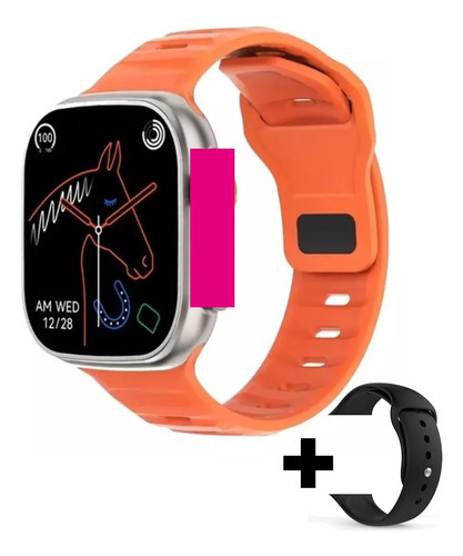 Smartwatch Reloj Inteligente Dt8 Ultra Hombre Mujer Gps Trak Color De La Caja Gris