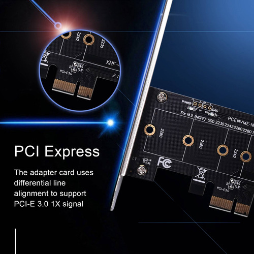 Añadir Tarjetas Pcie A M2 Adaptador Pci Express 3.0 X1 A Nvm