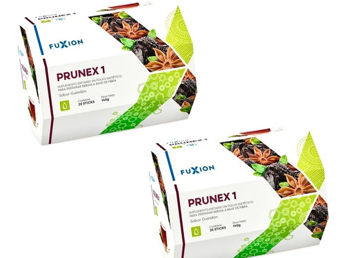 Imagen 1 de 7 de Prunex Detox Fuxion (promo Pack X2) Saludable La Golosineria