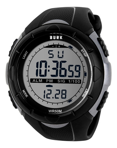 Reloj Deportivo Digital Burk 1025 Luz Led Cronometro Alarma!