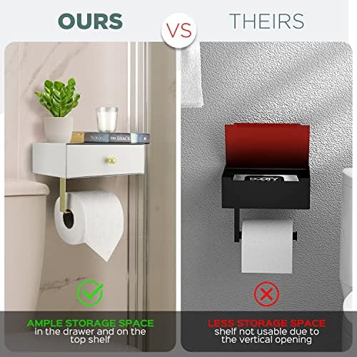 Atlas Home Portarrollos De Papel Higiénico Con Estante - Dis