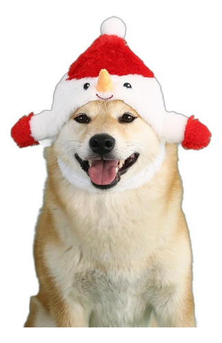Gorro De Papá Noel Para Gato, Disfraz M Muñeco De Nieve