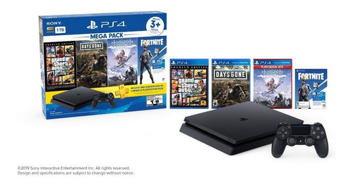 Sony Ps4 Slim 1tb + 4 Juegos + 1 Joystick + Suscripción A Ps