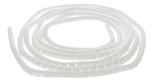 10 Pzas Organizador De Cables Espiral Transparente 14mmx10m