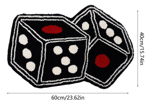 Alfombrilla De Baño Para Dados R Game, Absorbente Y Antidesl