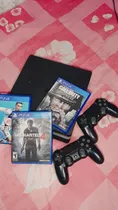 Comprar Playstation 4 Slim Muito Bem Conservado Com Dois Controles, 12 Jogos! Jogos: The Last Of Us 2, The Sims 4, Red Dead 2, Uncharted 4, Ea Fc 25, Etc.