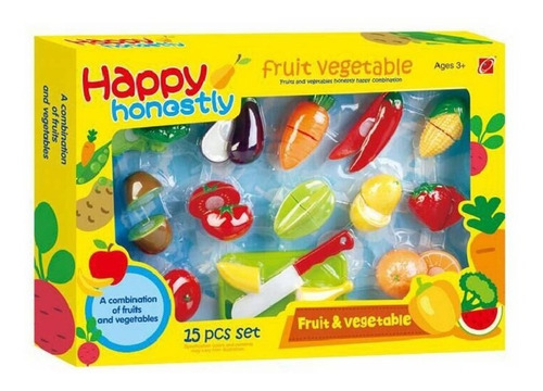 Imagen 2 de 3 de 25 Piezas Frutas Y Vegetales Juguete Para Niños, Bestoys
