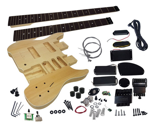Solo Sb Style Guitar & Bass Kit Guitarra Doble Cuello Diy