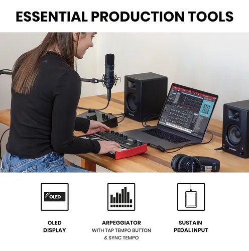 Akai Professional Mpk Mini Play Mk3 - Teclado Midi Contr...