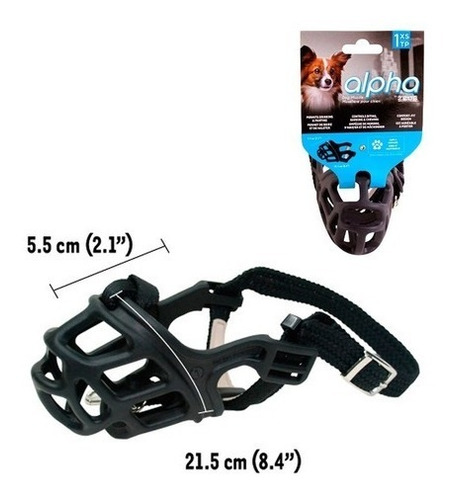 Imagen 2 de 8 de Bozal Canasta Zeus Xs Importado - Petit Pet Shop
