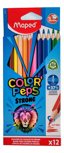 Lápices De Color Maped Color'peps X12-colores Intensos