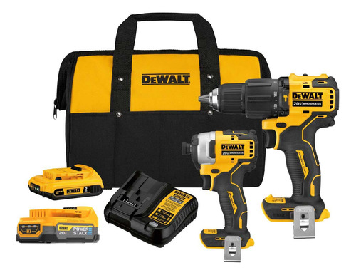 Rotomartillo Dewalt Atomic + Atornillador De Impacto 20v Bl