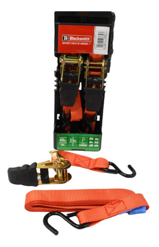 Kit X 2 Un Tie Down 1 PuLG X 3.5 Mts - Maxima Capacidad 400