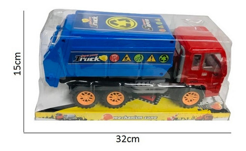 Imagen 2 de 4 de Camion De Residuos Basura A Friccion New Ar1 12054 Ellobo