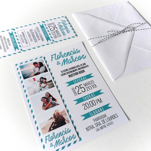 Invitaciones Tarjetas Con Fotos Casamiento 15 Años