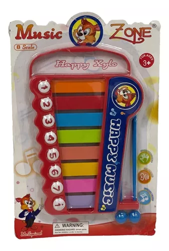 Piano Baby Xilofone C/ Baqueta Teclado Infantil Para Bebês - Dupari